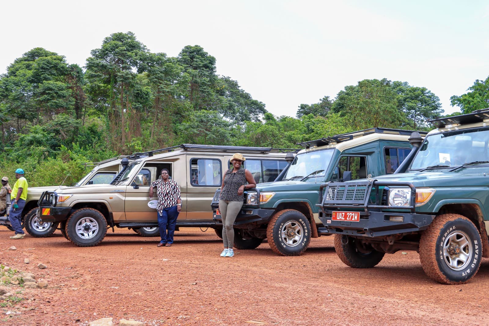 Travellers exploring Uganda together