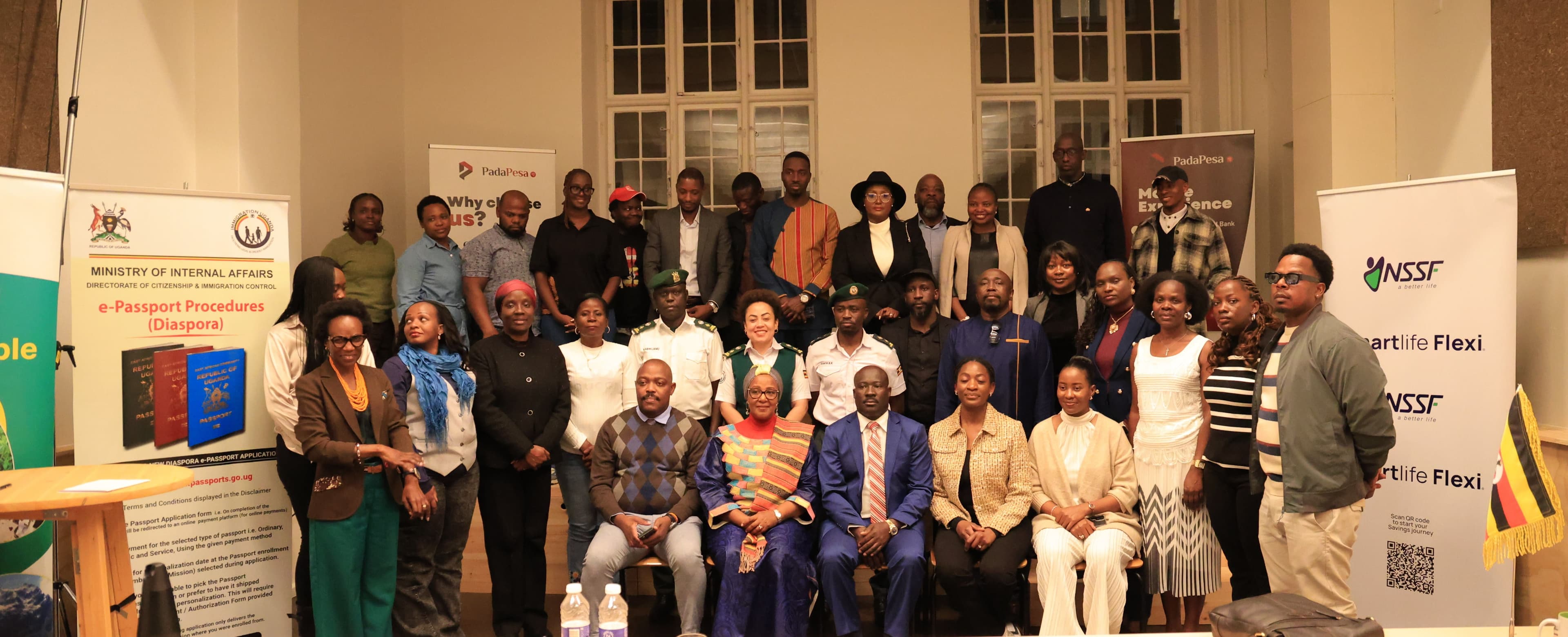 Group photo of Ugandan Representatives at the Ugandan Diaspora in Denmark (UDiD) on 8th August 2026
